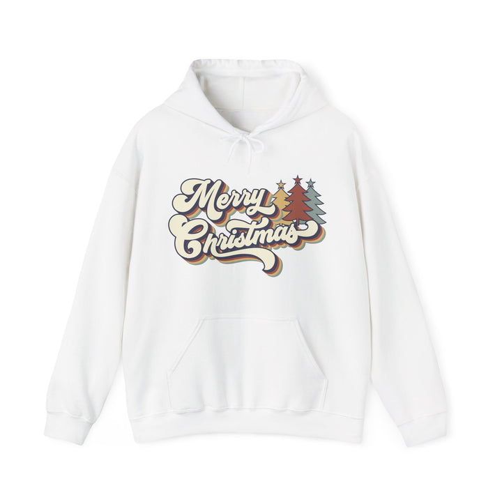 Retro Merry Christmas - Unisex Heavy Blend™ Hooded Sweatshirt