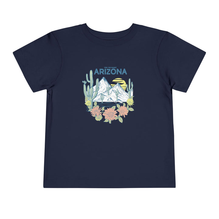Feel The Sunset Arizona - Toddler Short Sleeve Tee