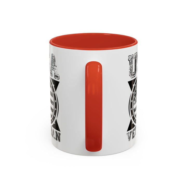 U.S.A. Veteran - Accent Coffee Mug (11, 15oz)