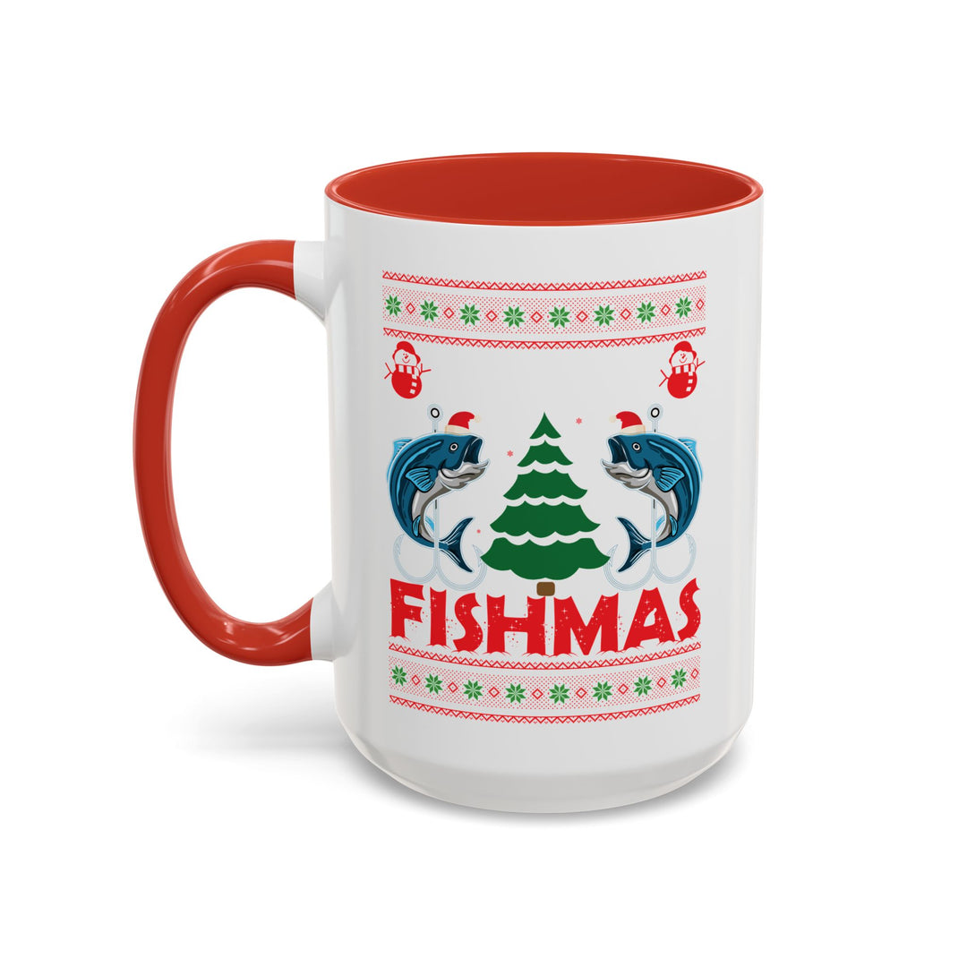 Merry Fishmas - Accent Coffee Mug (11, 15oz)