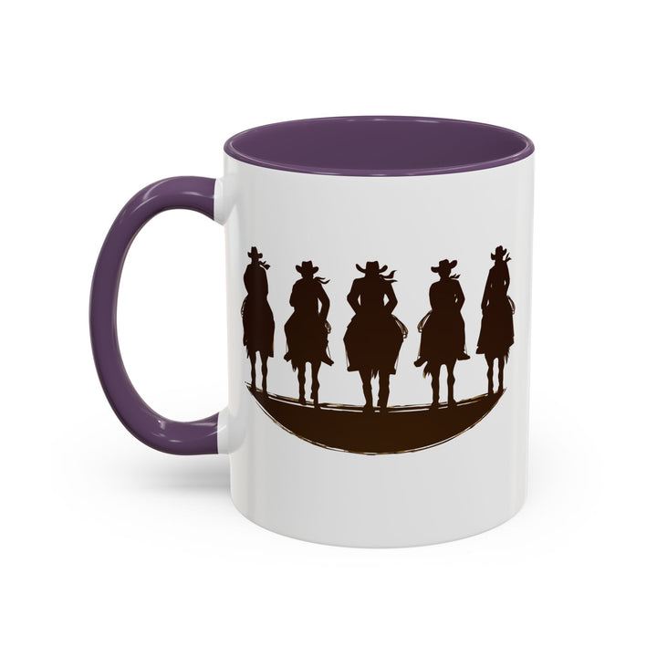 Cowboy Silhouette - Accent Coffee Mug (11, 15oz)