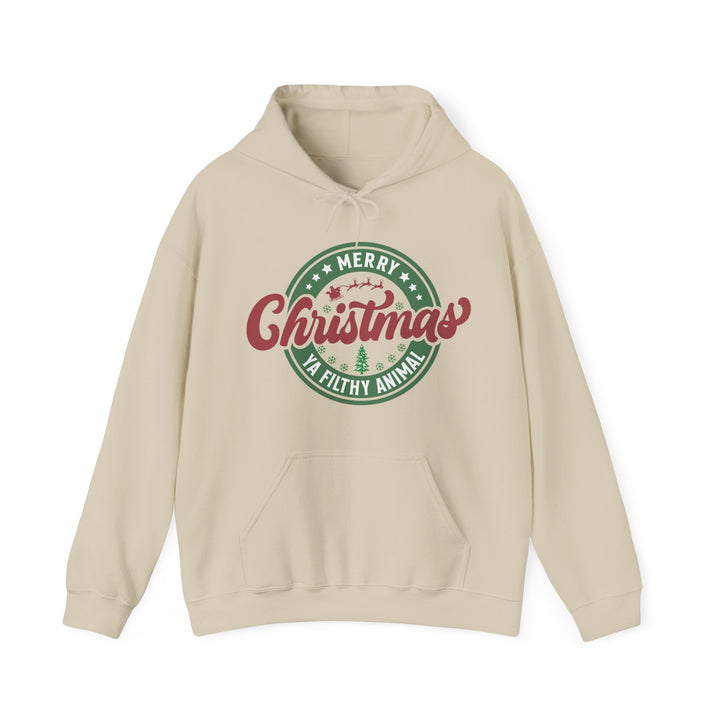 Merry Christmas Ya Filthy Animal - Unisex Heavy Blend™ Hooded Sweatshirt