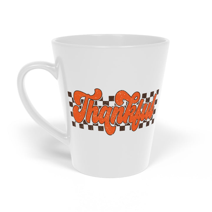 Retro Thankful - Latte Mug, 12oz