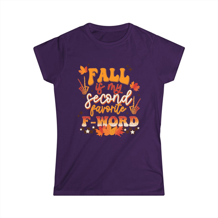 Fall Is My Second Favorite F Word - Women's Softstyle Tee