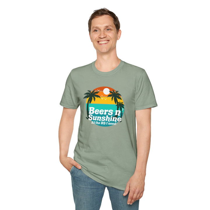 Beers N Sunshine - Unisex Softstyle T-Shirt
