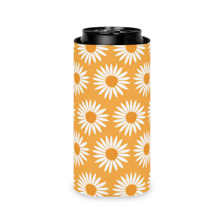 Yellow Sunflower Pattern - Can Cooler