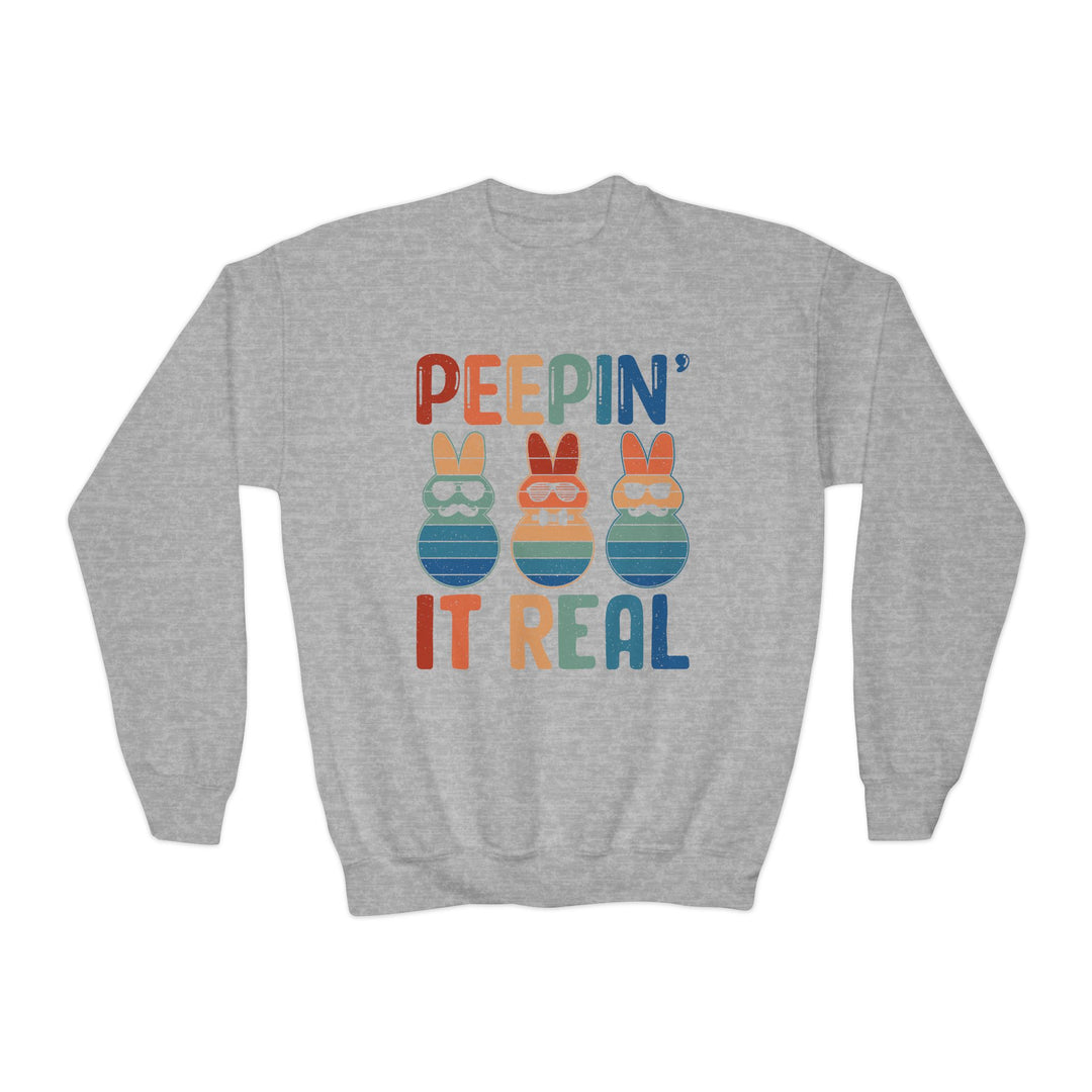 Peepin It Real - Youth Crewneck Sweatshirt