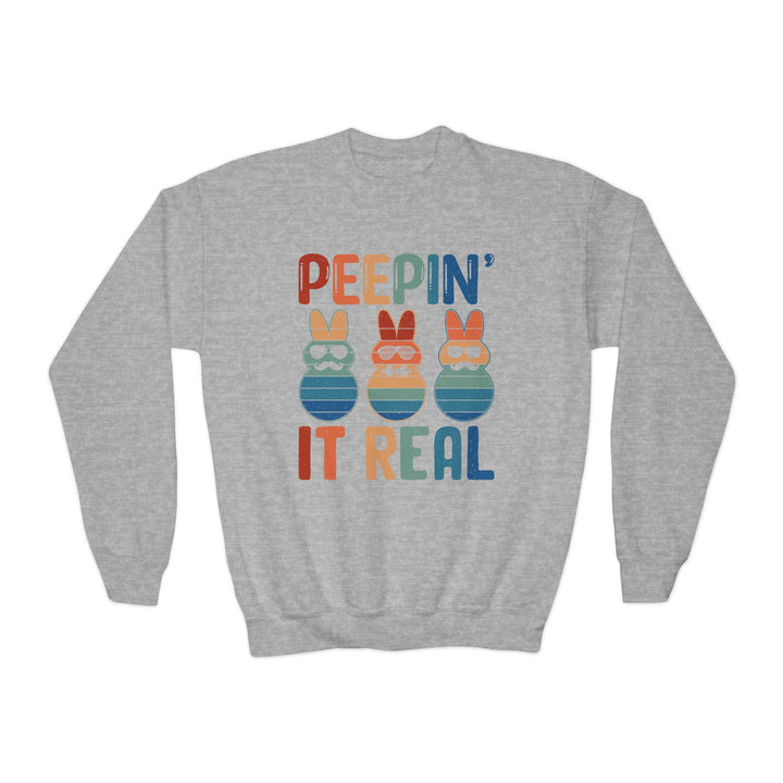 Peepin It Real - Youth Crewneck Sweatshirt