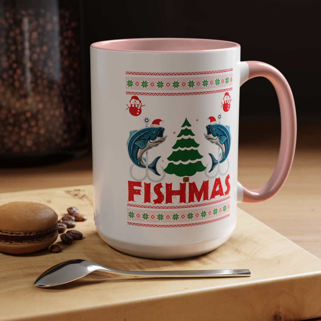 Merry Fishmas - Accent Coffee Mug (11, 15oz)