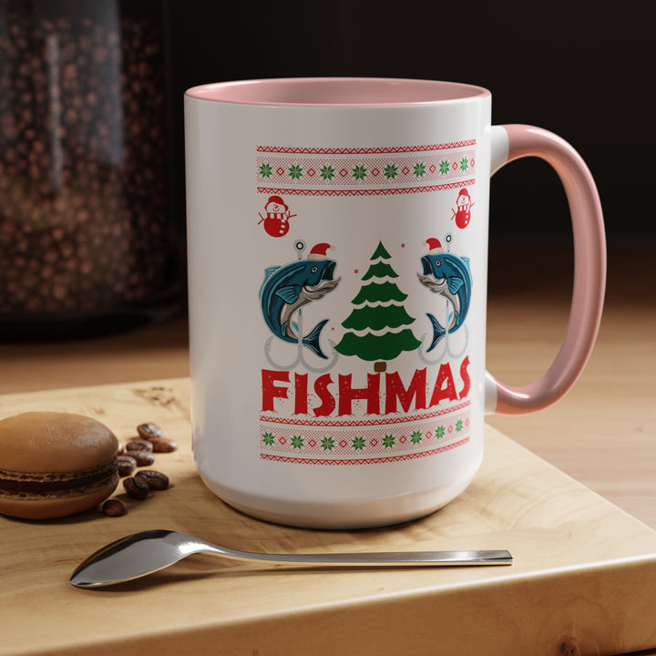 Merry Fishmas - Accent Coffee Mug (11, 15oz)