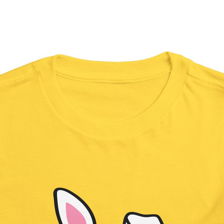 Personalized Girls Easter Bunny - Toddler Short Sleeve Tee