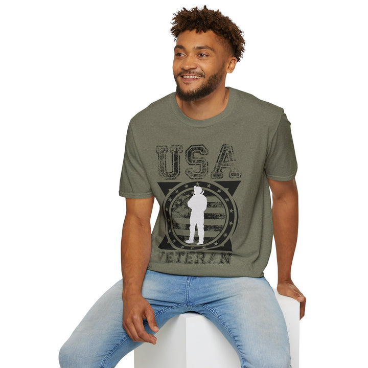 U.S.A. Veteran - Unisex Softstyle T-Shirt