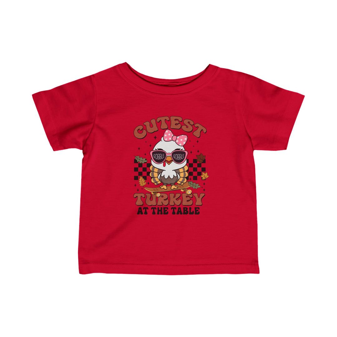 Cutest Turkey  Girls - Infant Fine Jersey Tee