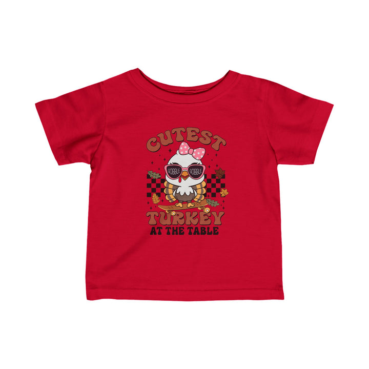 Cutest Turkey  Girls - Infant Fine Jersey Tee