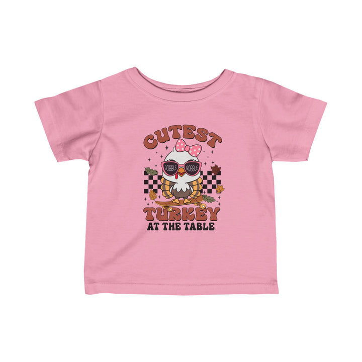 Cutest Turkey  Girls - Infant Fine Jersey Tee