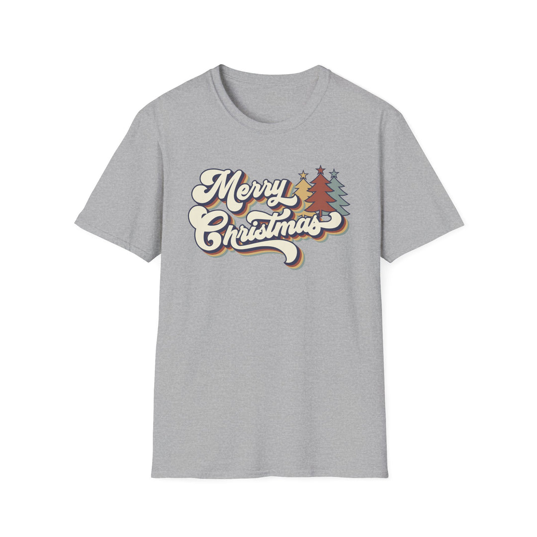 Retro Merry Christmas - Unisex Softstyle T-Shirt