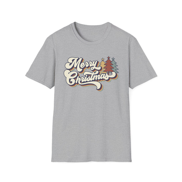Retro Merry Christmas - Unisex Softstyle T-Shirt