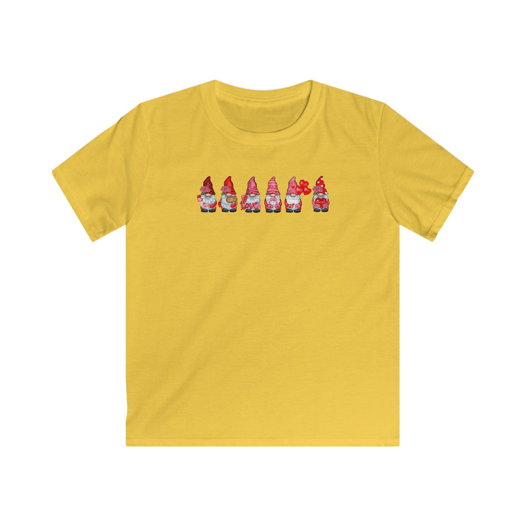 Valentines Gnomes - Kids Softstyle Tee