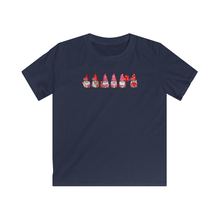 Valentines Gnomes - Kids Softstyle Tee