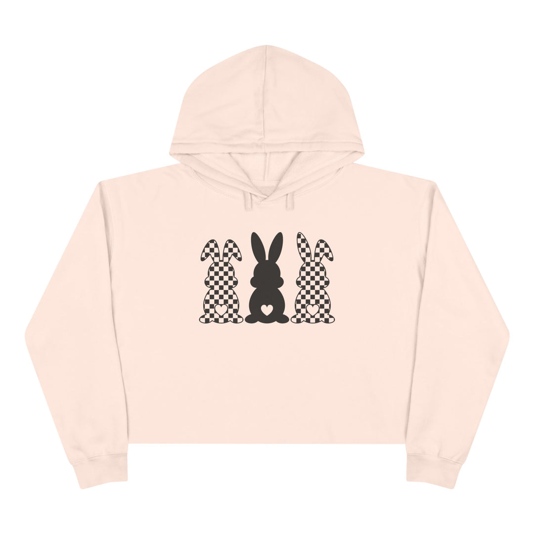 Heart Bunny - Crop Hoodie