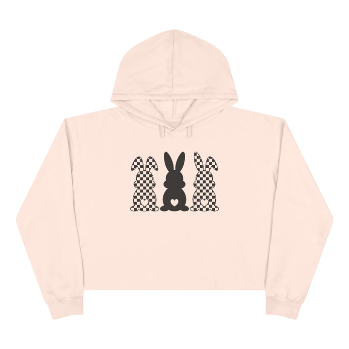 Heart Bunny - Crop Hoodie