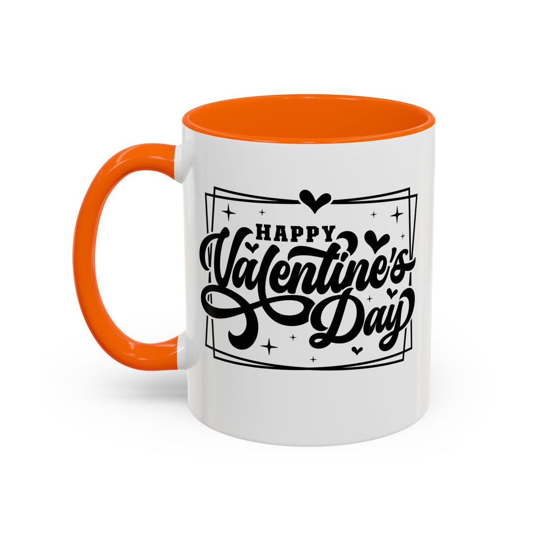 Happy Valentine's Day W/Hearts - Accent Coffee Mug (11, 15oz)
