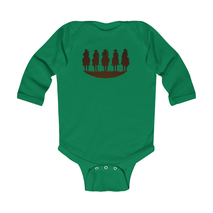 Cowboy Silhouette - Infant Long Sleeve Bodysuit
