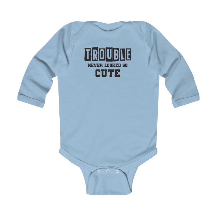 Trouble Never Looked So Cute - Infant Long Sleeve Bodysuit