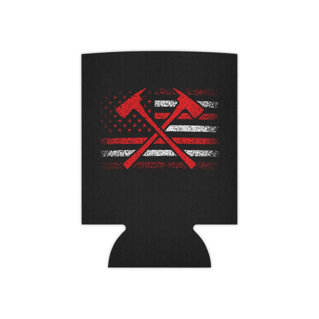 Firefighter American Flag - Can Cooler