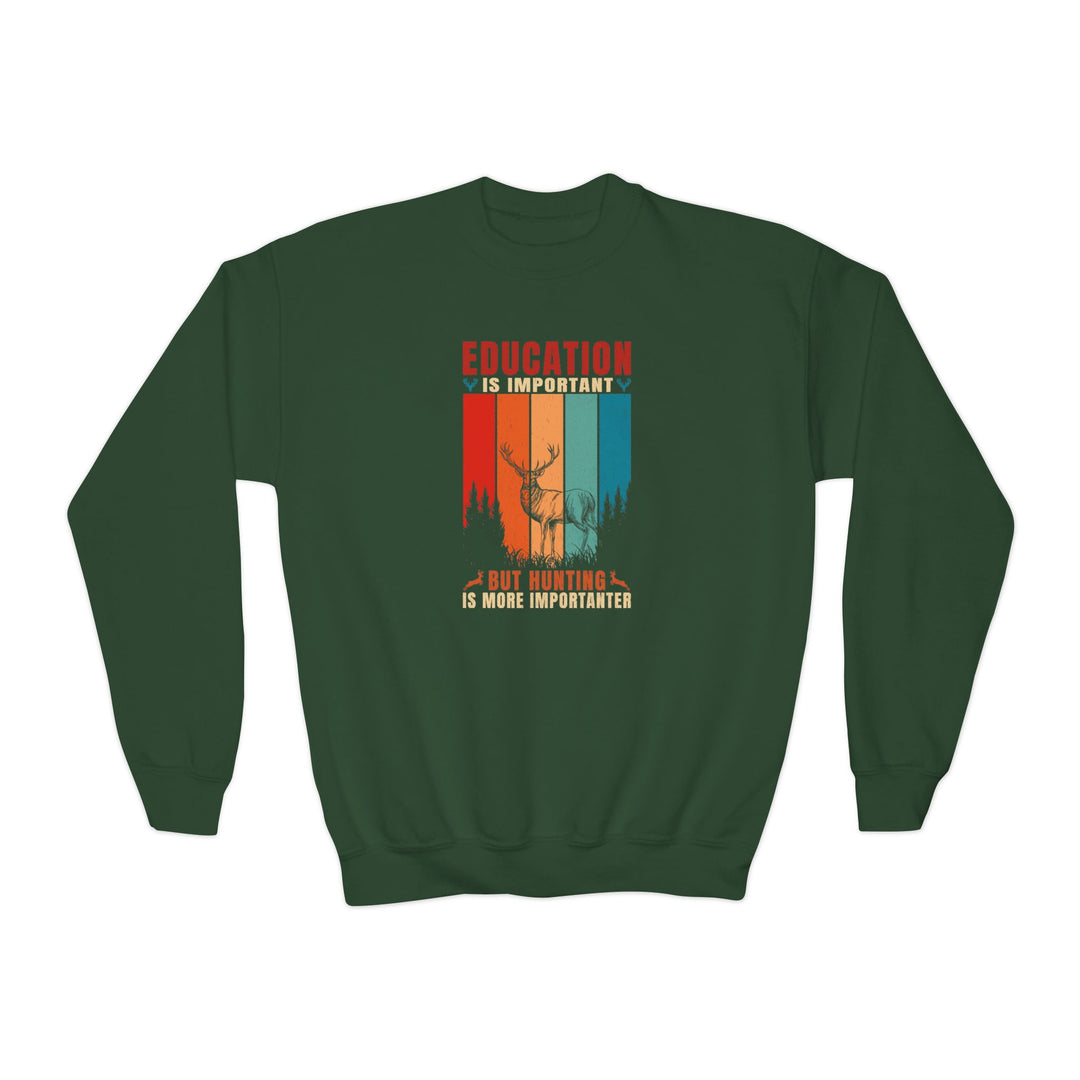 Hunting Education - Youth Crewneck Sweatshirt