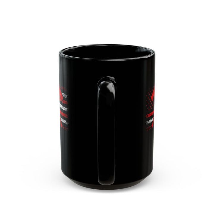Firefighter American Flag - Black Mug (11oz, 15oz)