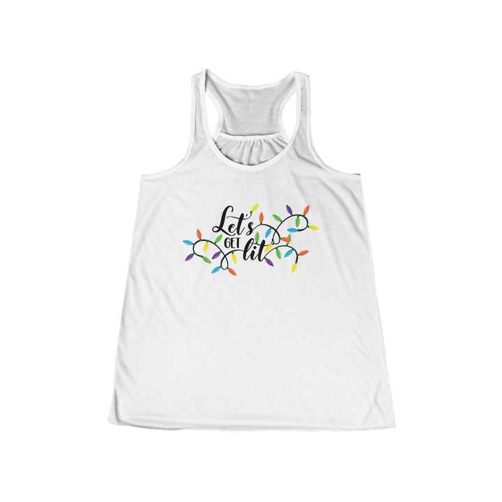 Let's Get Lit - Women's Flowy Racerback Tank