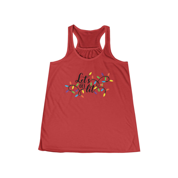 Let's Get Lit - Women's Flowy Racerback Tank