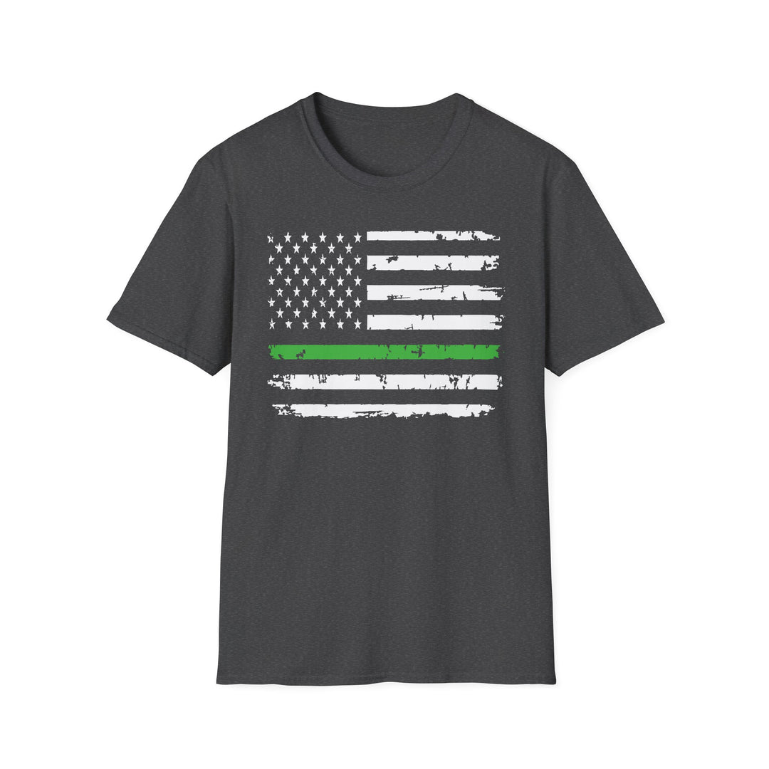 Green Line Flag - Unisex Softstyle T-Shirt