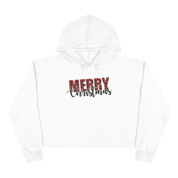 Merry Christmas Buffalo - Crop Hoodie