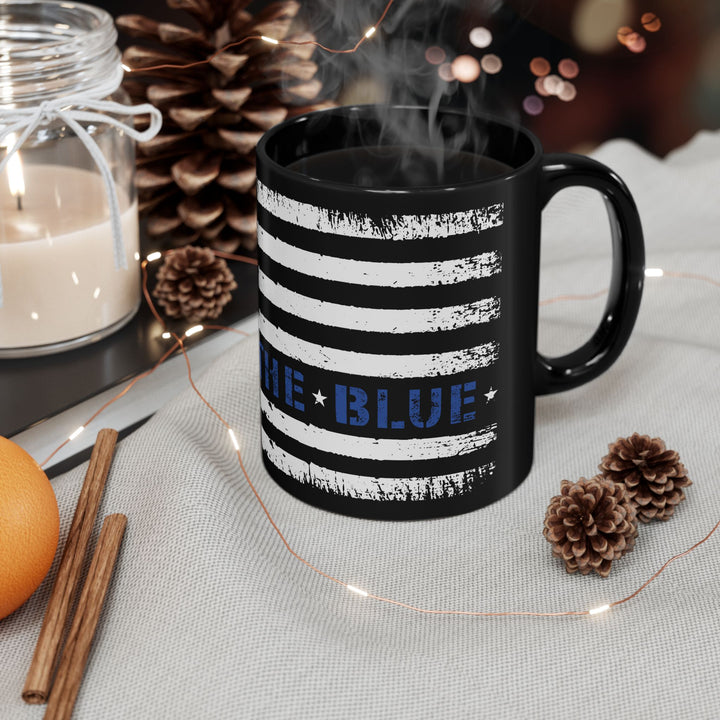 Back The Blue - Black Mug (11oz, 15oz)