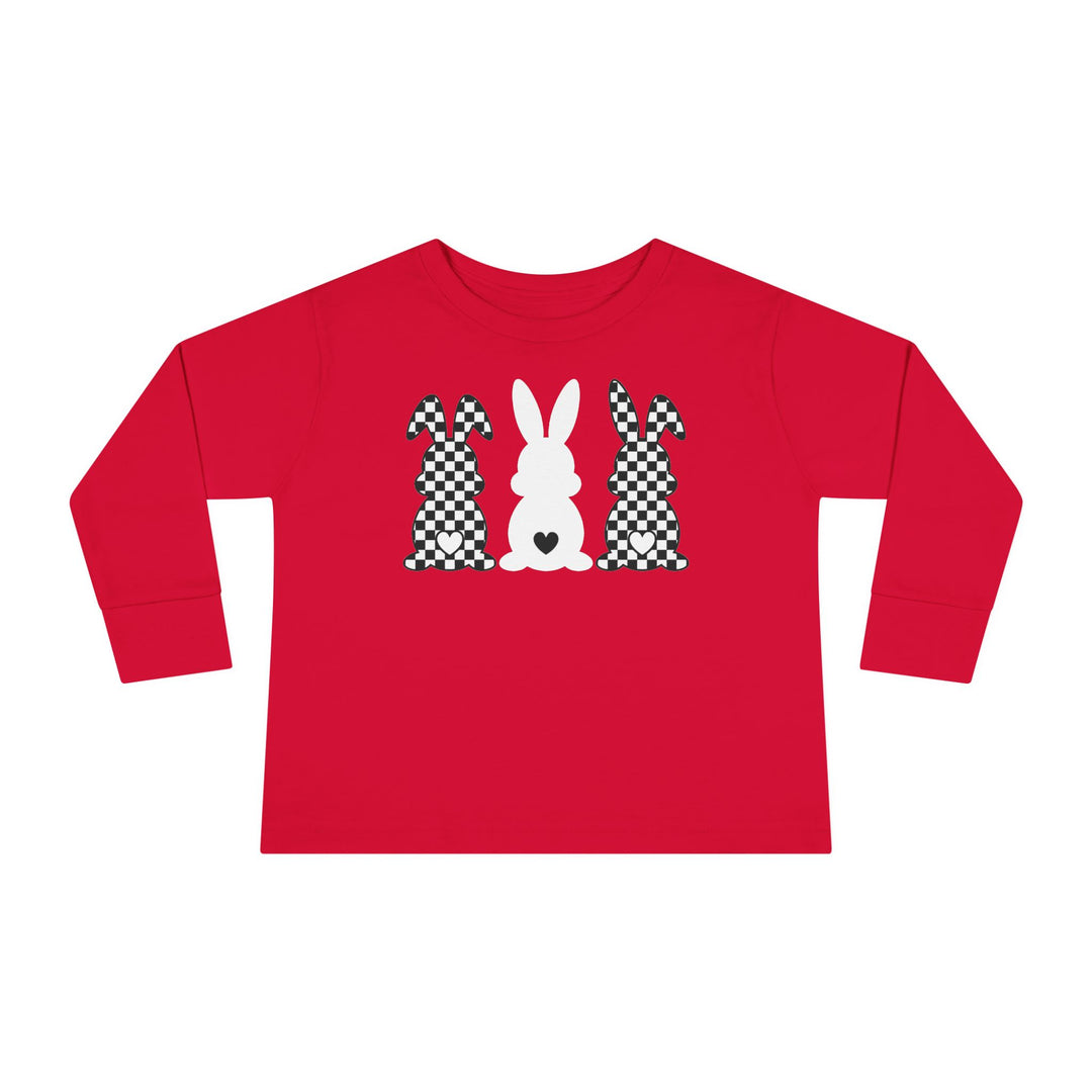 Heart Bunny - Toddler Long Sleeve Tee