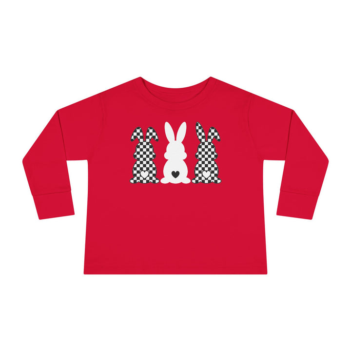 Heart Bunny - Toddler Long Sleeve Tee