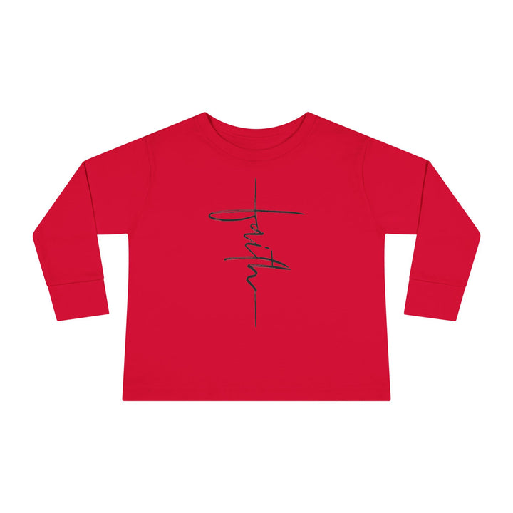 Faith Cross - Toddler Long Sleeve Tee