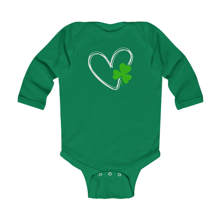 Heart & Clover - Infant Long Sleeve Bodysuit