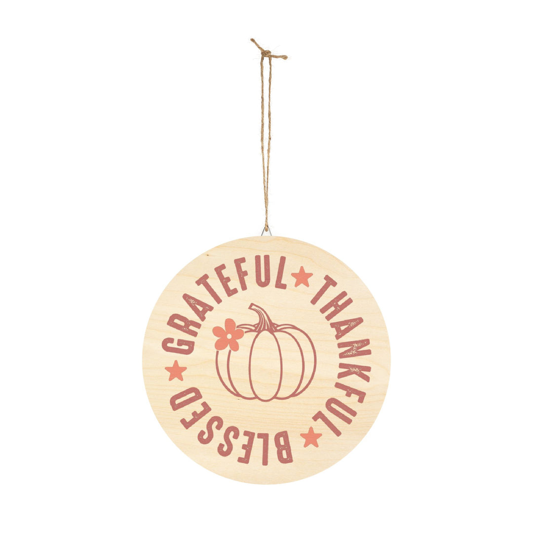 Grateful Thankful Blessed - Wood Signs