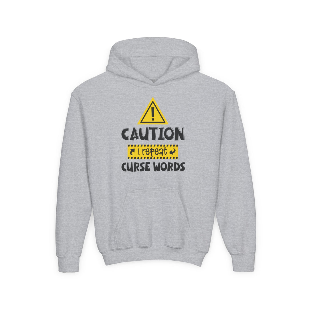 Caution - Youth Heavy Blend Hooded Sweatshirt