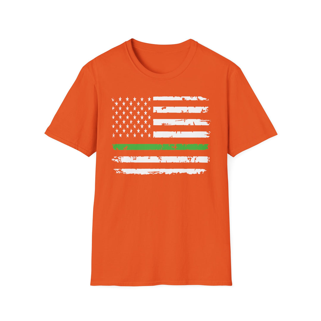 Green Line Flag - Unisex Softstyle T-Shirt