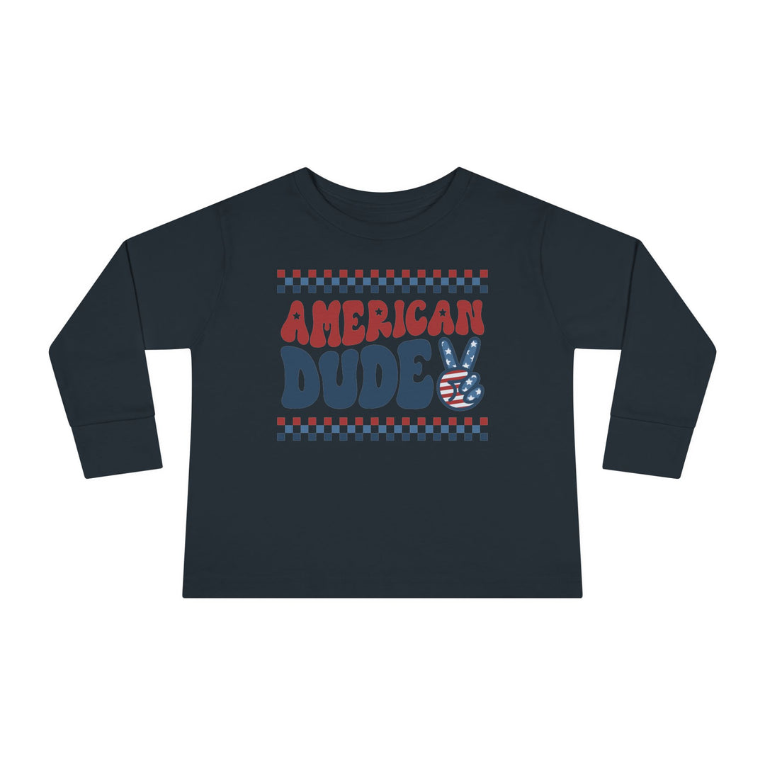American Dude - Toddler Long Sleeve Tee