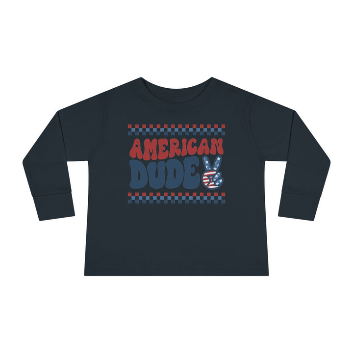 American Dude - Toddler Long Sleeve Tee