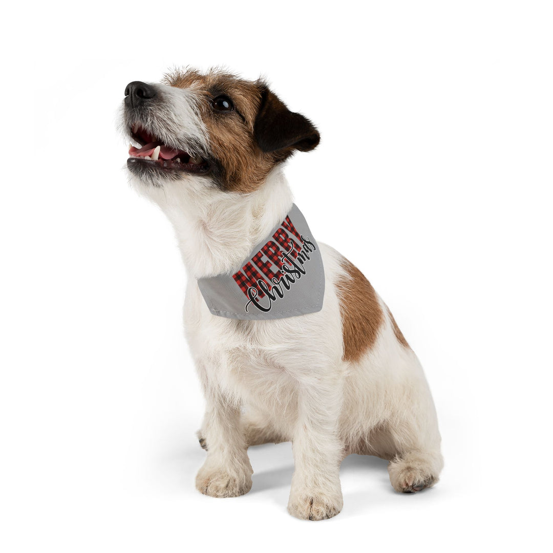 Red Buffalo Merry Christmas - Pet Bandana Collar
