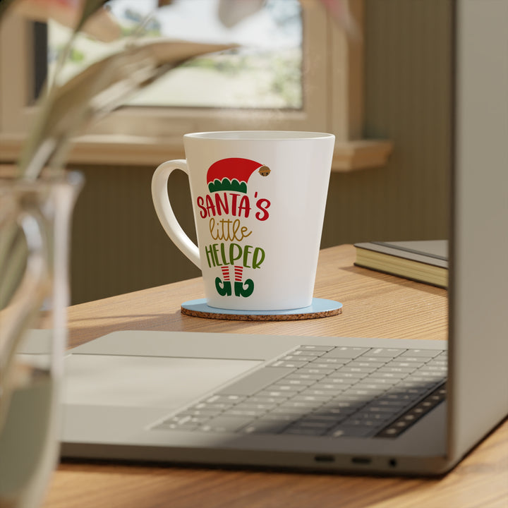 Santa's Little Helper - Latte Mug, 12oz