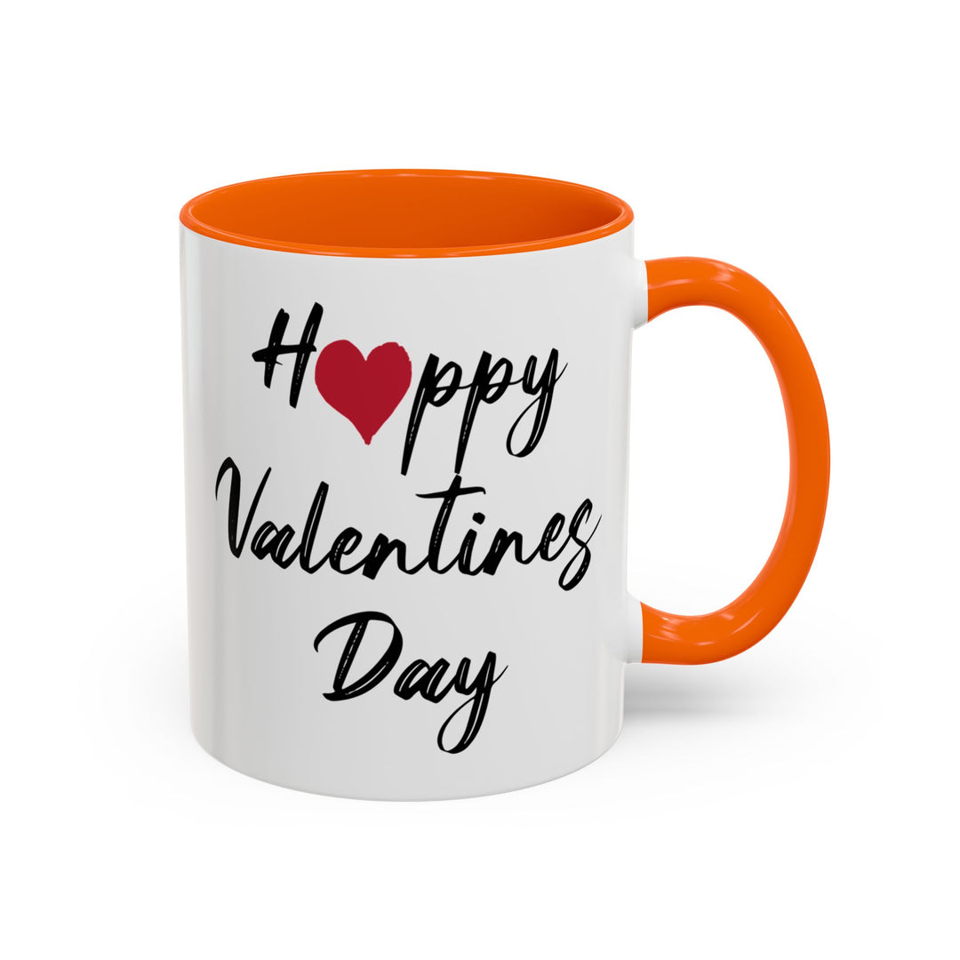 Happy Valentines Day - Accent Coffee Mug (11, 15oz)