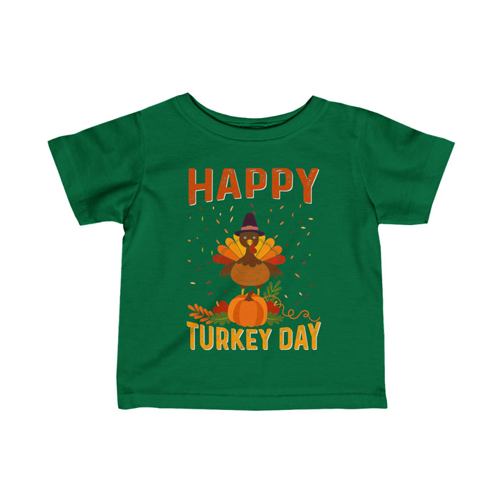Happy Turkey Day - Infant Fine Jersey Tee