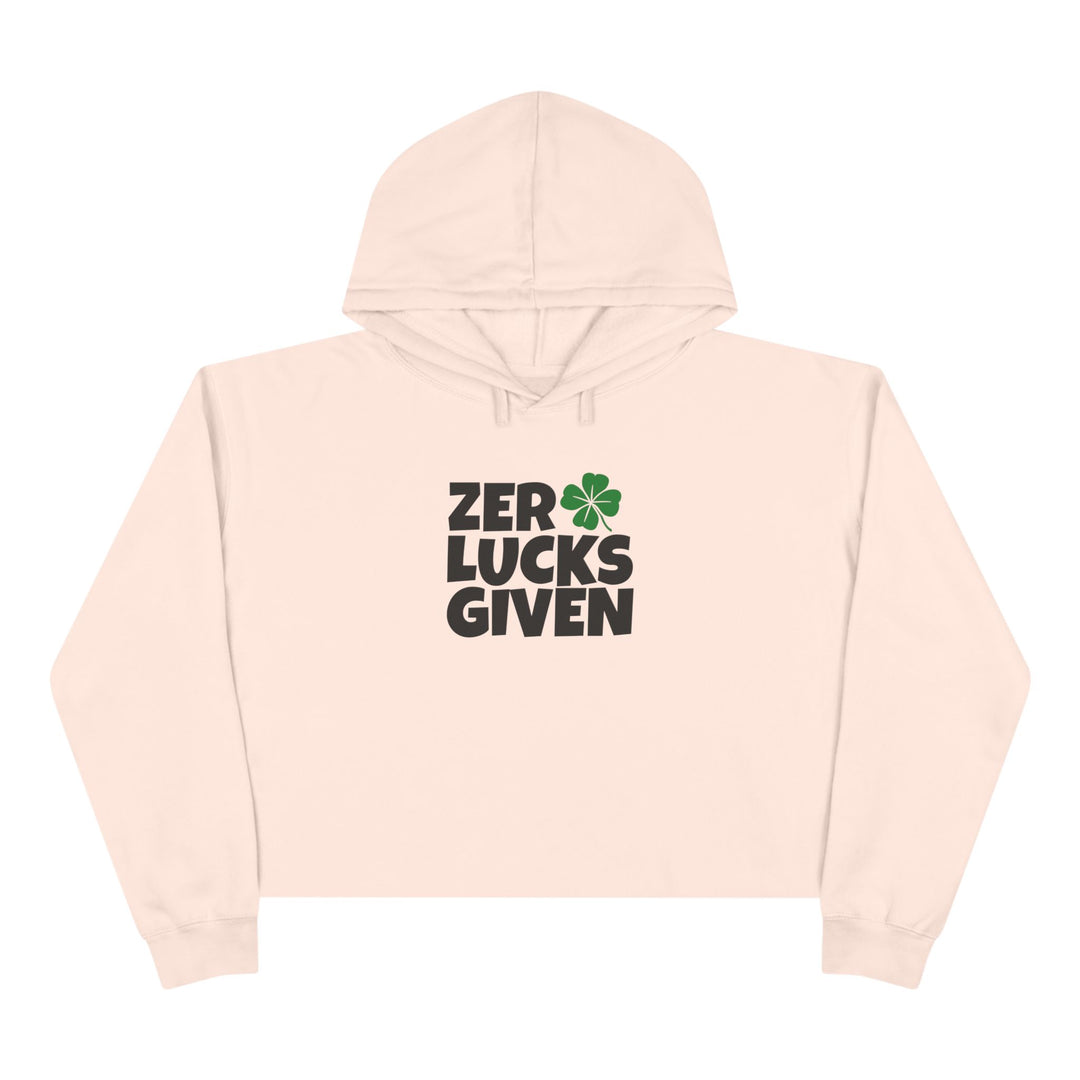 Zero Lucks Given - Crop Hoodie